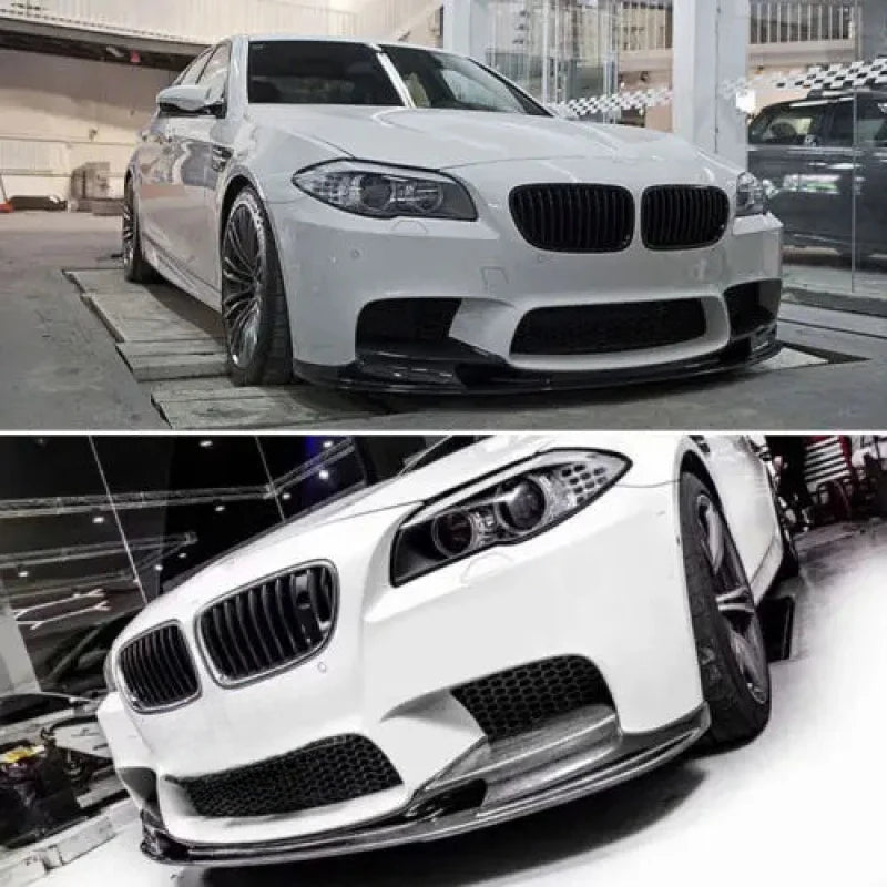 For 5 Series F10 M5 Sedan Carbon Fiber Front Bumper Lip Chin