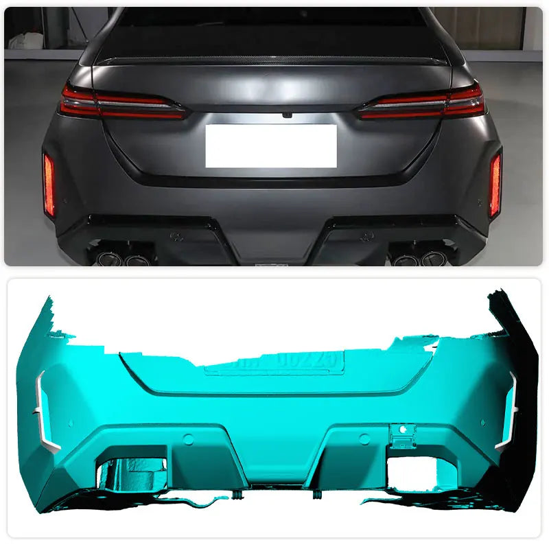 For BMW G90 G99 M5 2025 Rear Bumper Canards Full Carbon Fiber