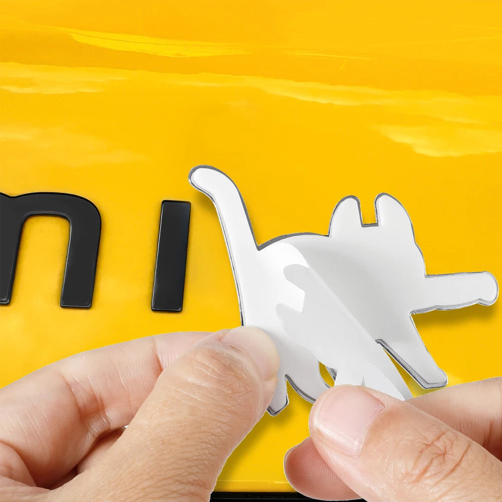 For Auto Decoration Accessories 1PC Cat Sticker 3D Metal Sport