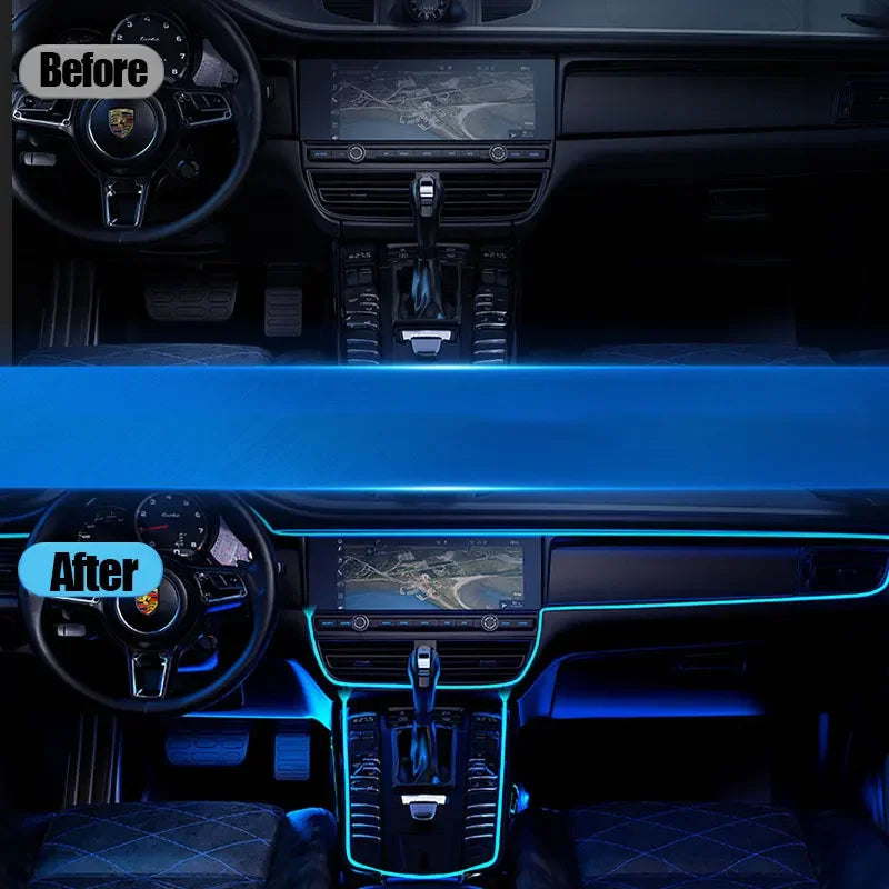 Interior Atmosphere Lighting Strip Flexible El Cold Line Tube