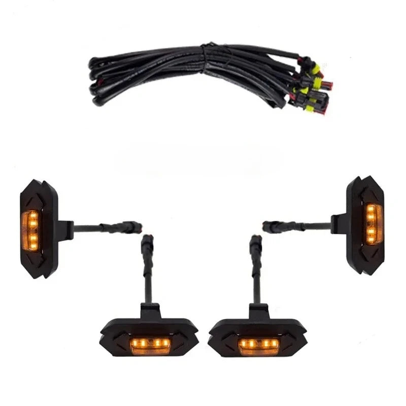 For Ford Ranger T9 2023 2024 Amber Yellow Raptor Translucent