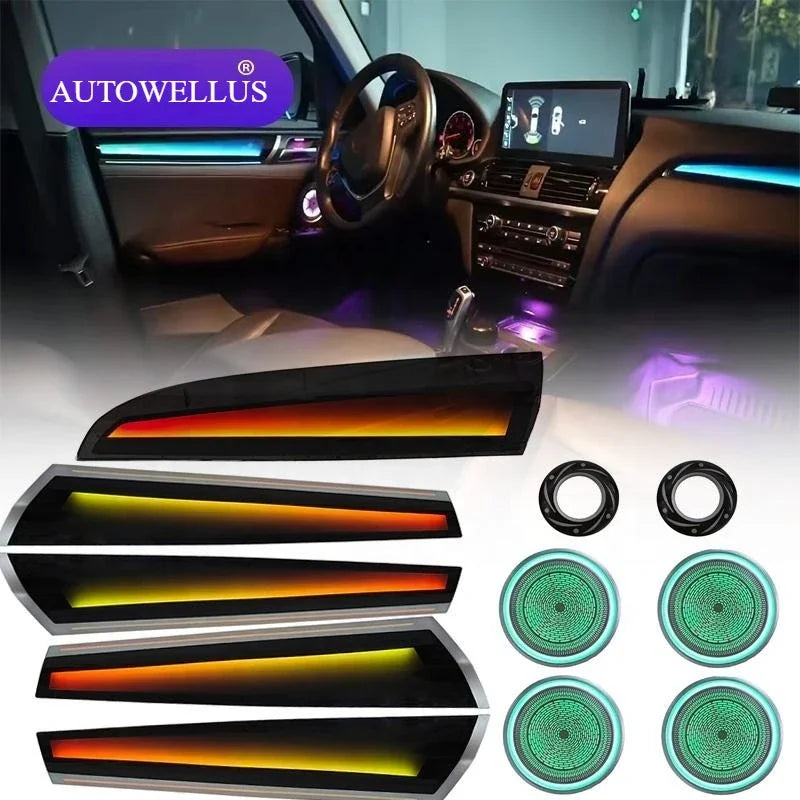 For BMW X3 X4 F25 F26 Upgraded Interior Ambient Lighting