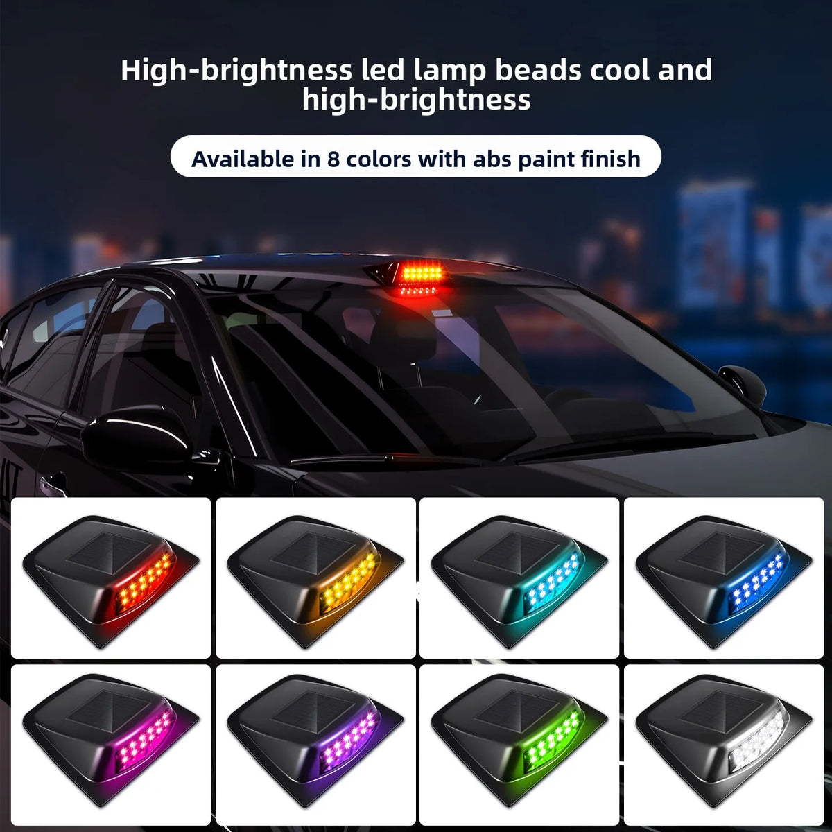 Roof Trim Cover solar-powered Daytime Running high-intensity