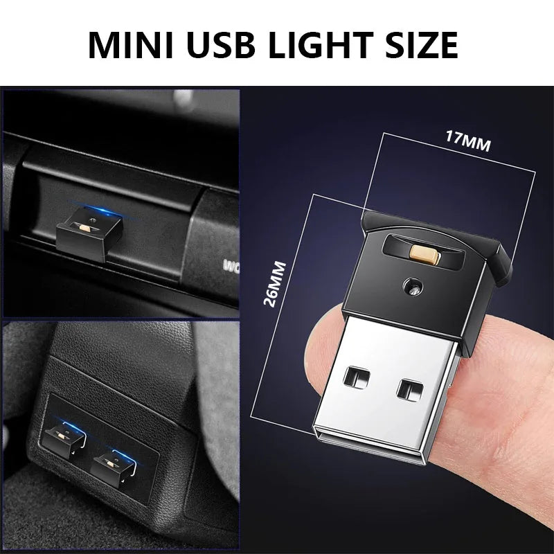 MINI USB Atmosphere RGB Ambient Lighting Night Portable Colorful