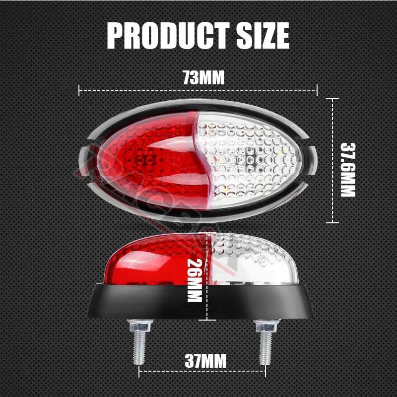 Clearance 12V 24V Side Marker Red White Trailer Truck