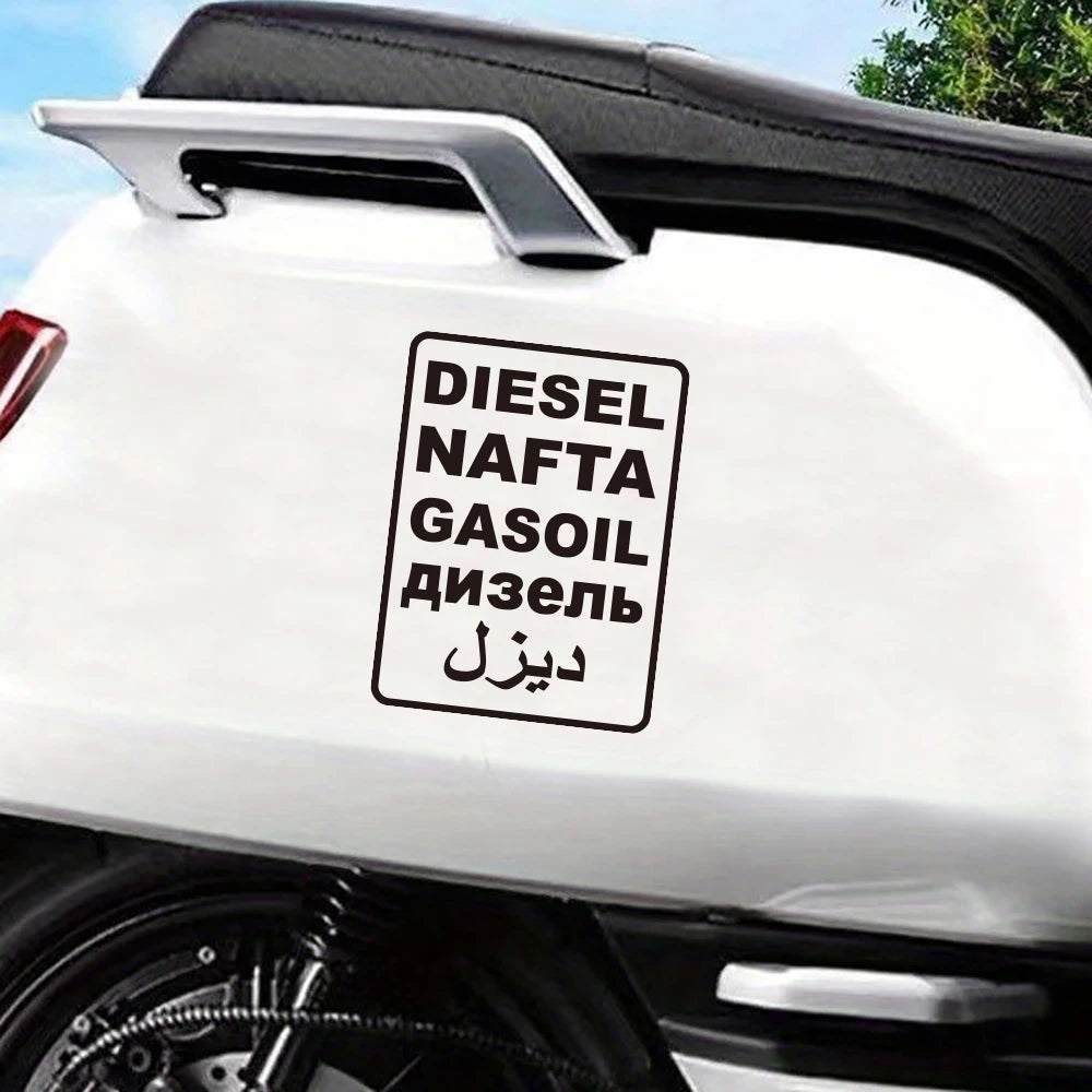 2PCS Diesel Nafta Gasoil Side Sticker Decor Film Decal