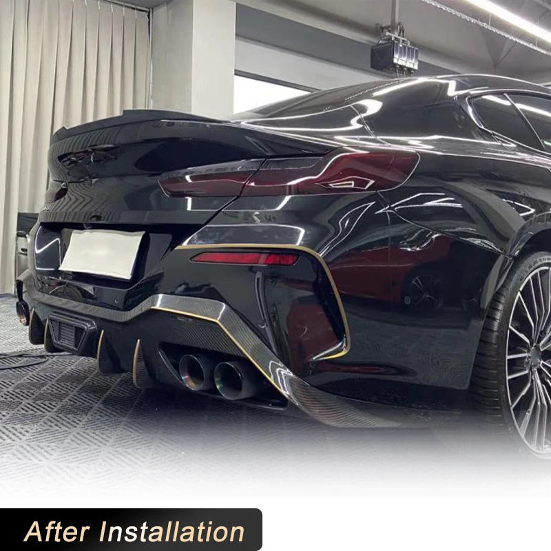 For BMW 8 Series G16 M Rear Bumper Diffuser Lip Spoiler Sport