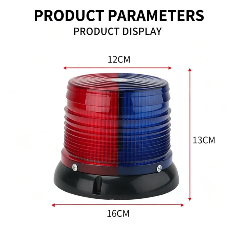 12V Beacon Strobe 24V Warning Blue Red Bus Supplies