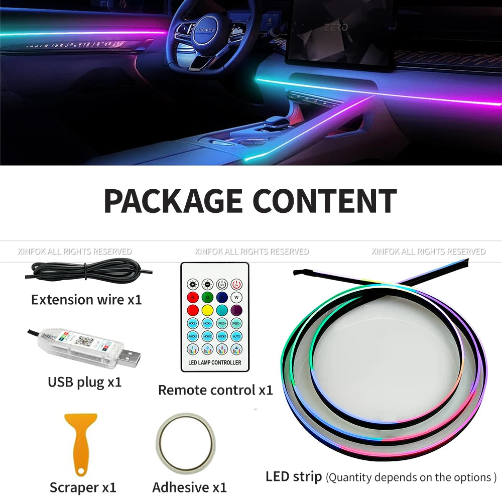110CM APP Control Ambient Interior RGB Symphony Atmosphere