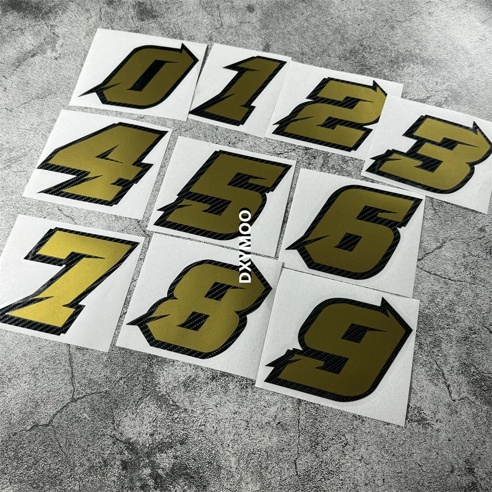 Sticker Racing Number Cycling Graphic Vinyl Motocross Oil Fuel