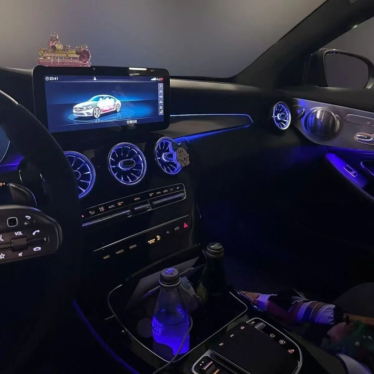 For Benz C-Class W205 Coupe 2015-2021,RGB Ambient Kit Rainbow