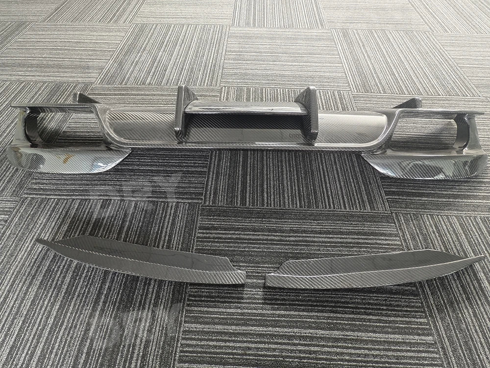 For BMW F06 F12 F13 M6 Dry Carbon Fiber Rear Bumper Diffuser Lip