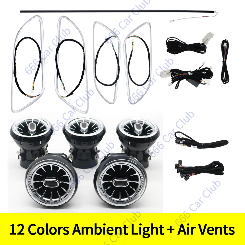 For Mercedes-Benz A Cla Gla W176 12 Colours Ambient W117 W156