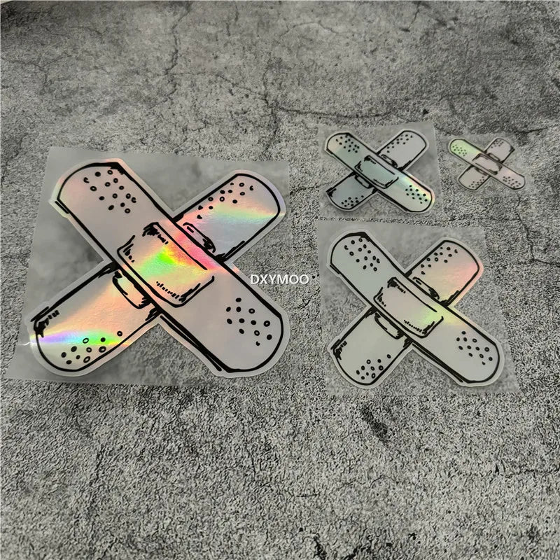 For Laptop Computer Case Trunk Auto Croass Band Aid Stickers