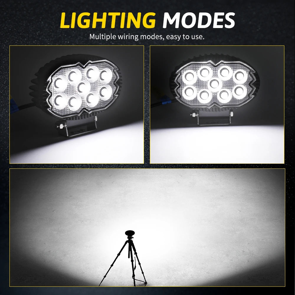 Hl 5.5-inch Elliptical Aluminum Alloy Casing Working Floodlight