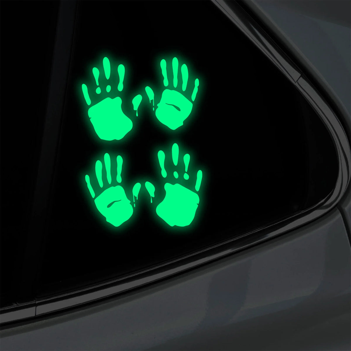 For Auto Body Window Halloween Decors Glow In Dark Hand Print