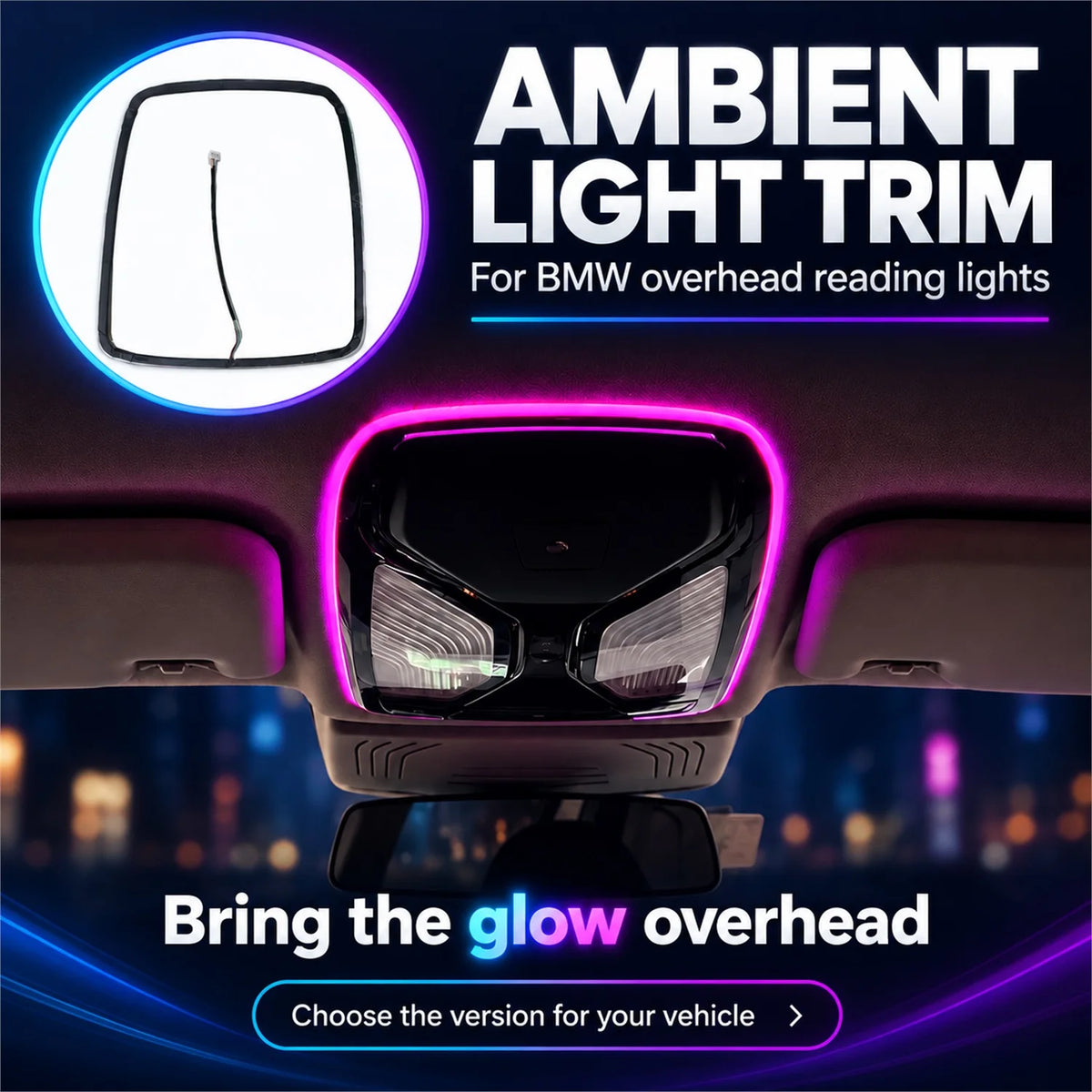 For BMW 2 3 4 5 Sunroof Reading Ambient 6GT Series X3 X4 X5 X6
