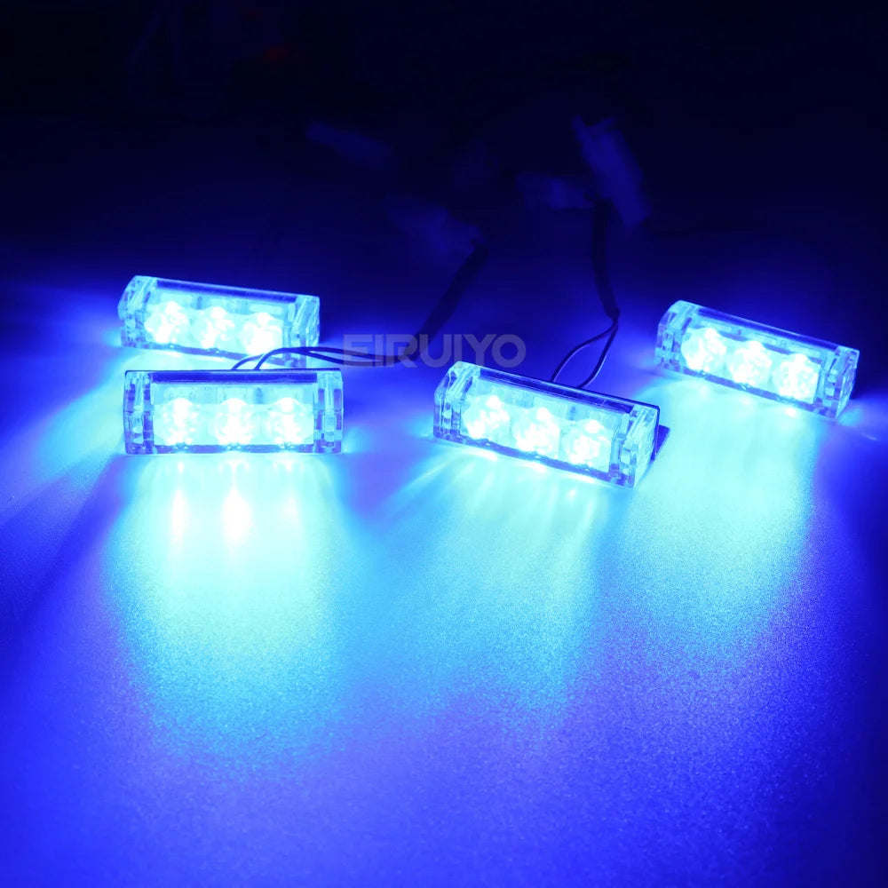 Front Grille Strobe 12V Flashing Emergency Warning Flash Signal
