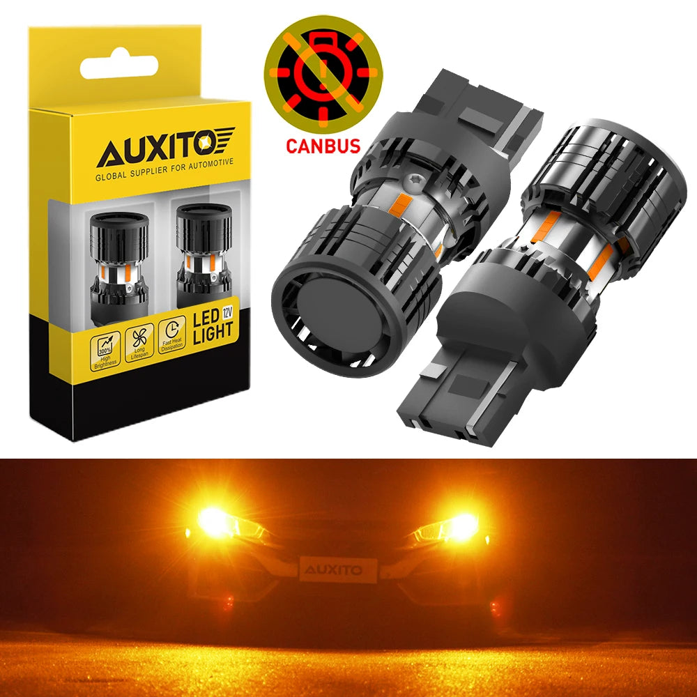 Auxito 2PCS No Hyper Flash T20 7440 Canbus W21W