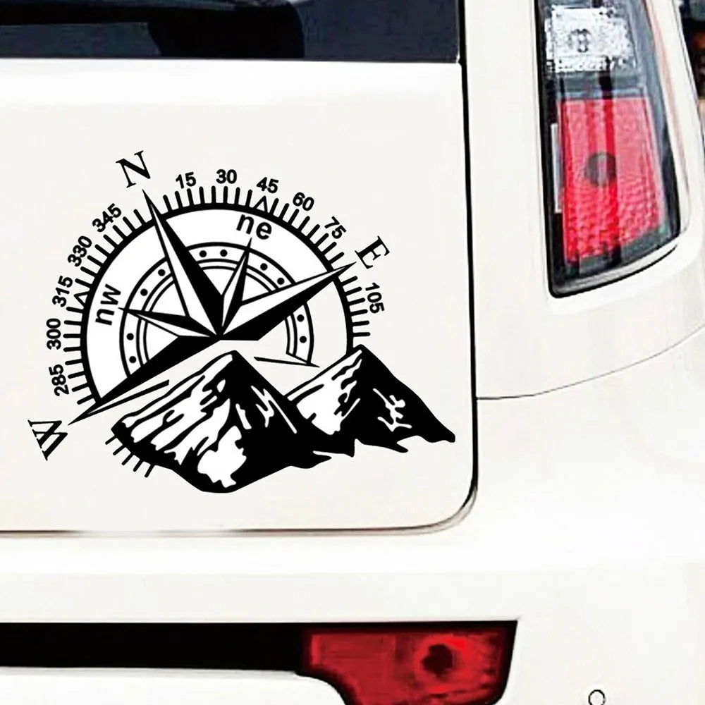 Hood Sticker mountain-compass Large Vinyl Bonnet Side Stickers