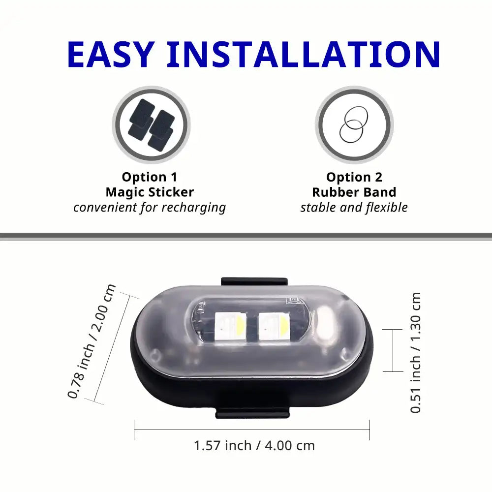 Remote Control Ambient RGB Wireless Rechargeable Footwell