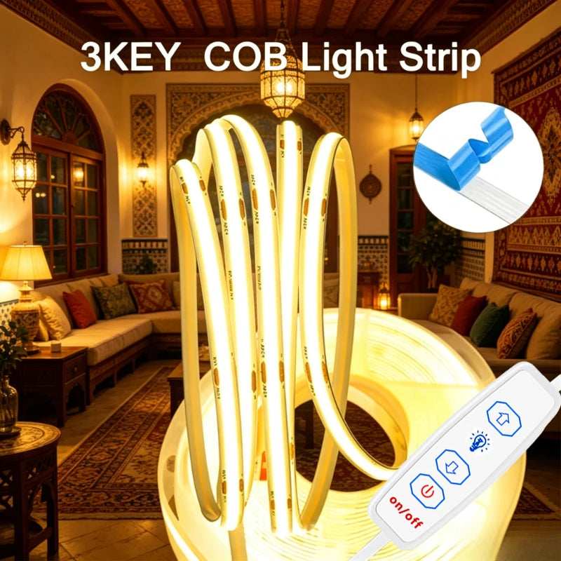For Space Lighting Cabinet Kitchen Roll Strip three-key Dimmer
