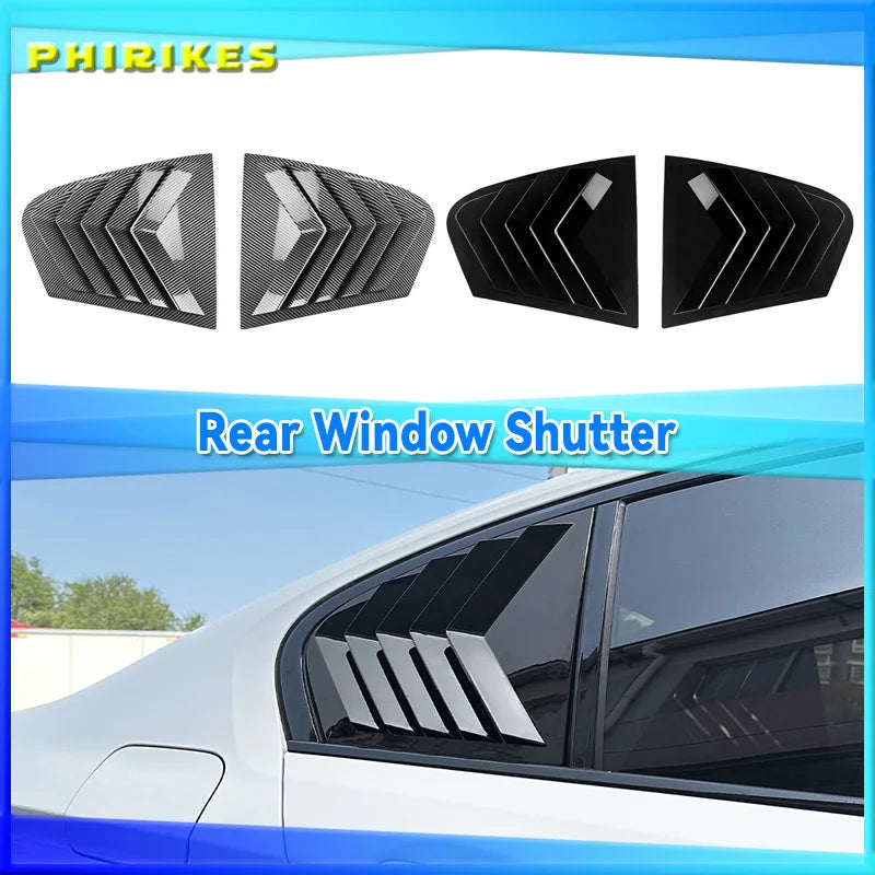 For BMW 5 Series G30 2018-2023 2PCS Rear Window Quarter Louver
