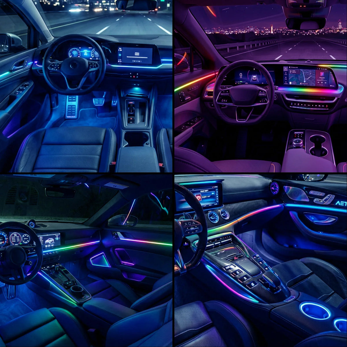 In Interior Ambient Lighting Kit USB Powered Flexible Neon