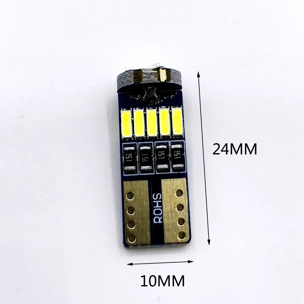 10PCS W5W T10 Signal 501 194 Bulbs 4014SMD Clearance