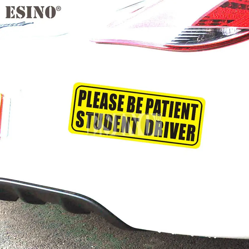 Please Be Patient Student Driver Adhesive Pvc Waterproof Sticker