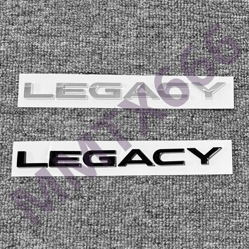 3D ABS Legacy Logo Badge Stickers Rear Trunk Body