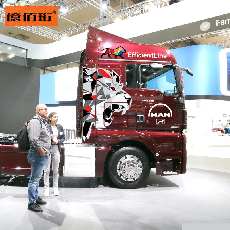 For Man Big Truck Heavy Sticker Head Decal Lion Film