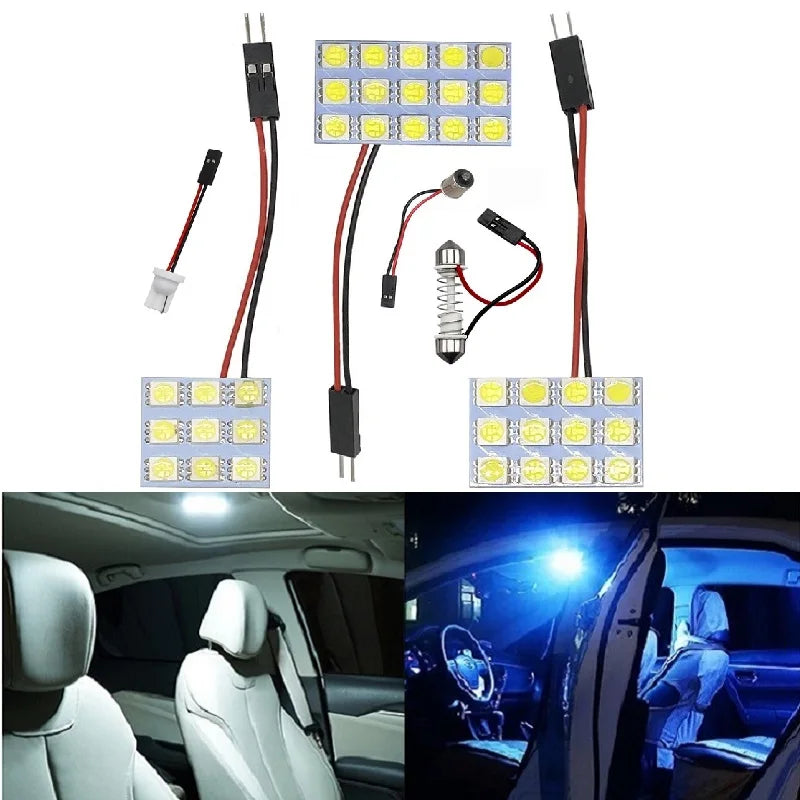 T10 Festoon 12 24 48 Smd Panel Ice Blue
