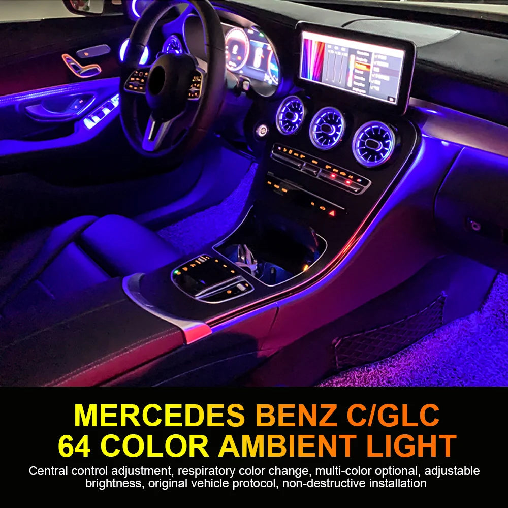 For Mercedes-Benz C Glc Class W205 Colors X253 Ambient Interiors