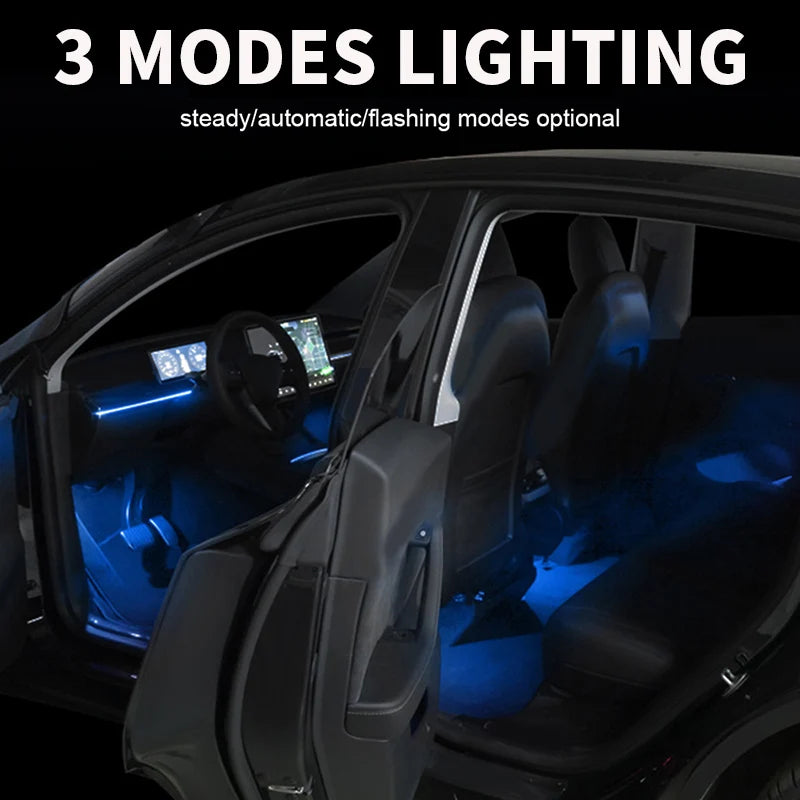 For Tesla Model 3 Y 2021 Center Console Dashboard Neon Tubes