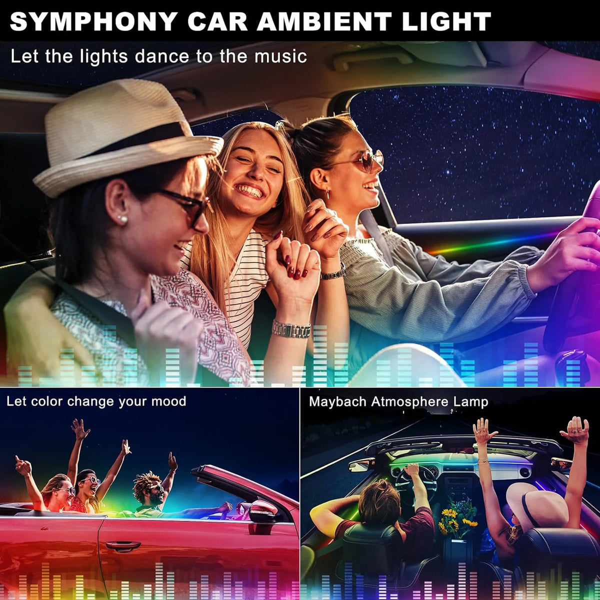 In Interior Ambient Lighting Kit USB Powered Flexible Neon