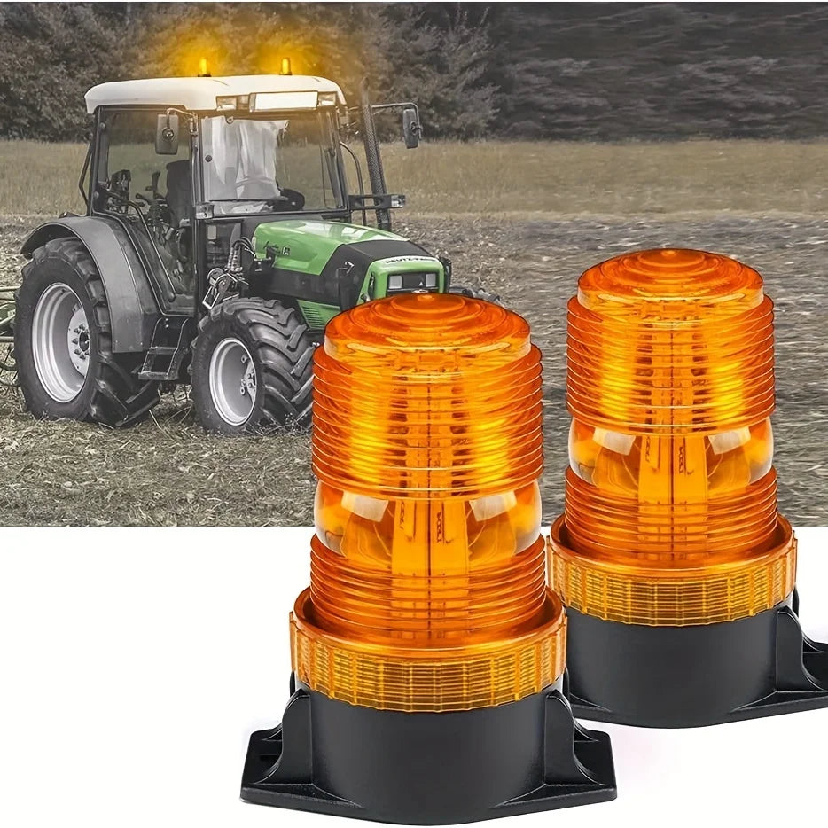 For Mower ATV Amber Strobe Forklift Beacon Safety Warning