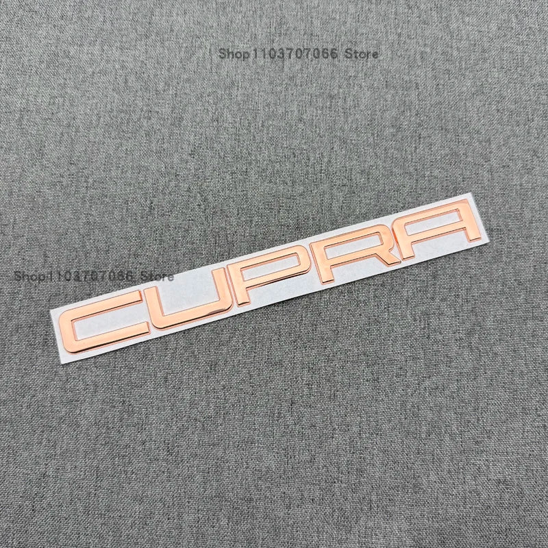 For Cupra Formentor Cupra Leon Born 3D Rear Trunk Words Letters