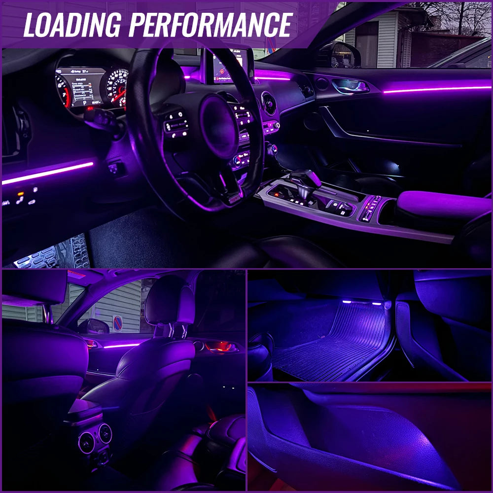For Symphony Atmosphere Ambient 64-color RGB Interior Lighting