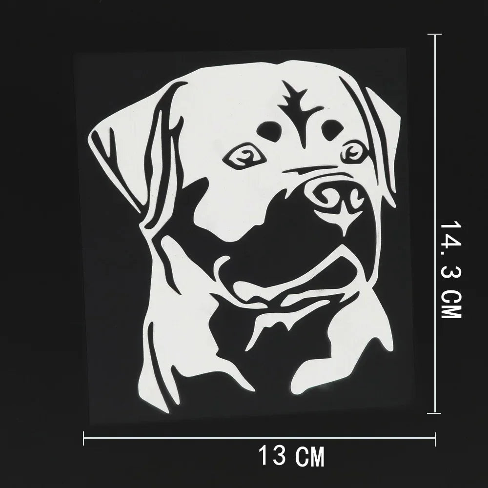 Personality Rottweiler Dog Sticker Motorcycle Creativity 10CM