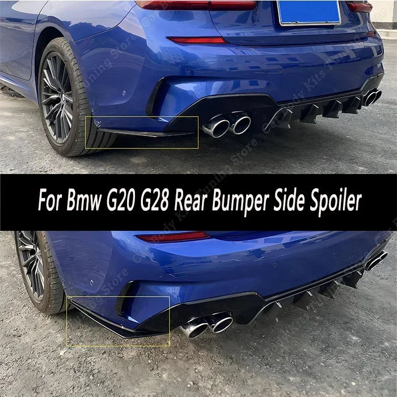 For BMW G20 3 Series G28 Rear Bumper Lip Splitter Diffuser