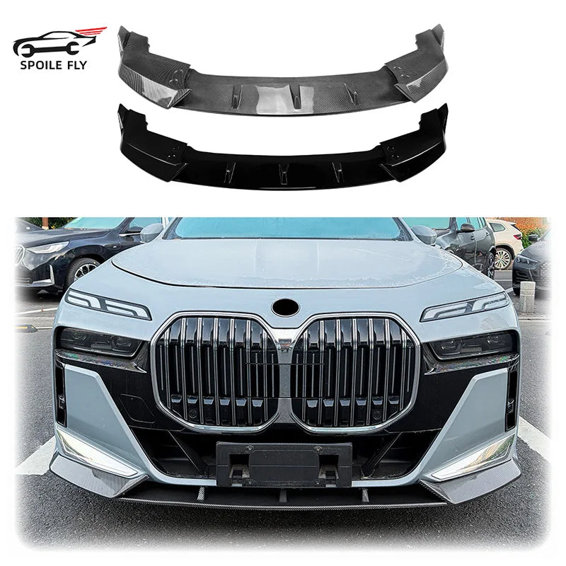 For BMW 7 Series I7 G70 G73 2023 ABS Front Bumper Lip Spoiler