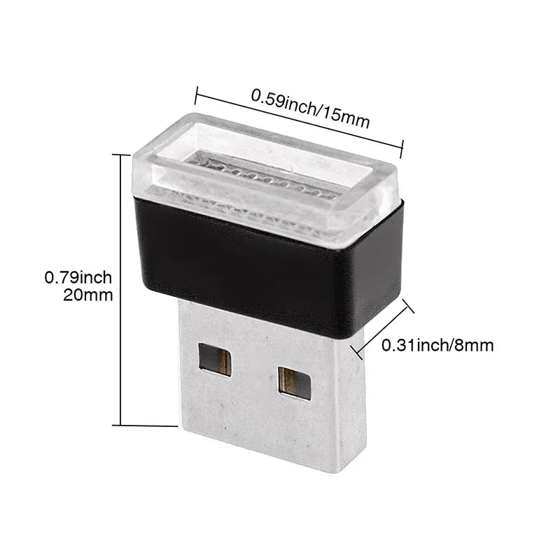 USB Atmosphere modification-free Interior Foot Lighting Mood
