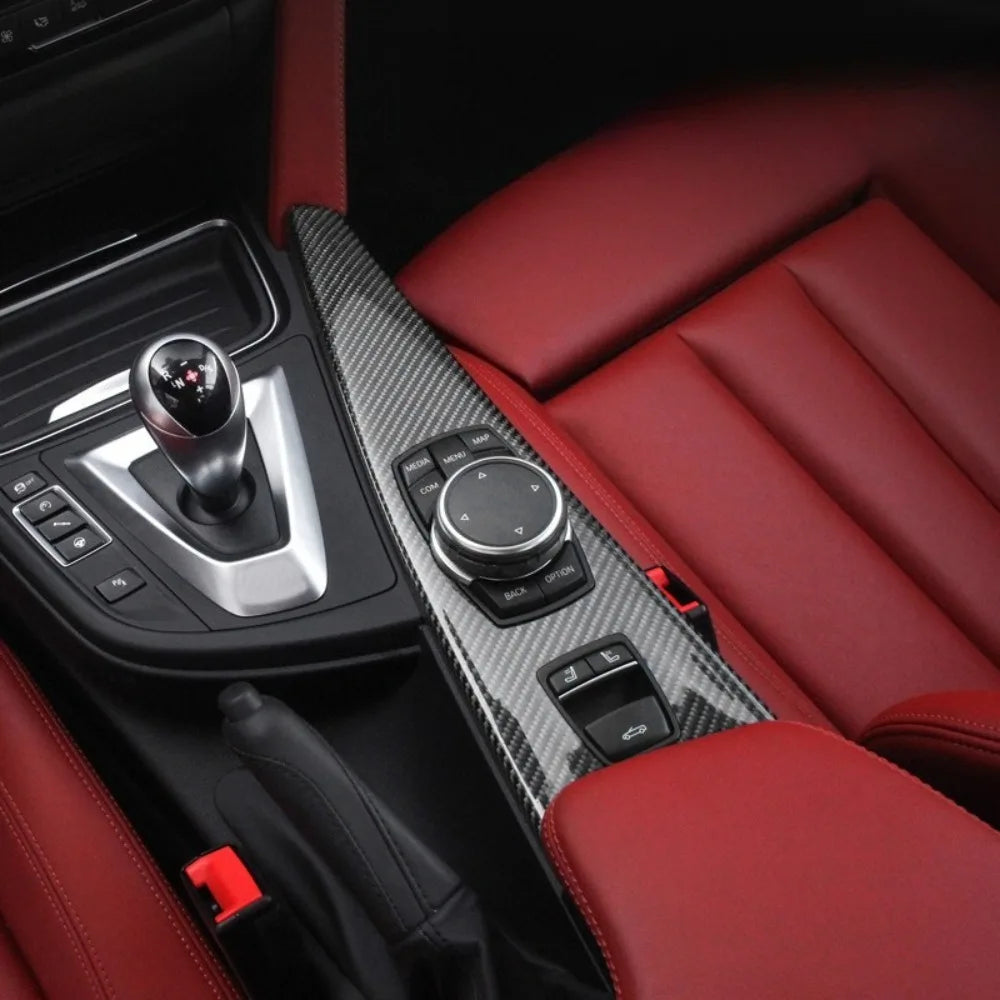 For BMW F33 Convertible Real Carbon Fiber Center Console