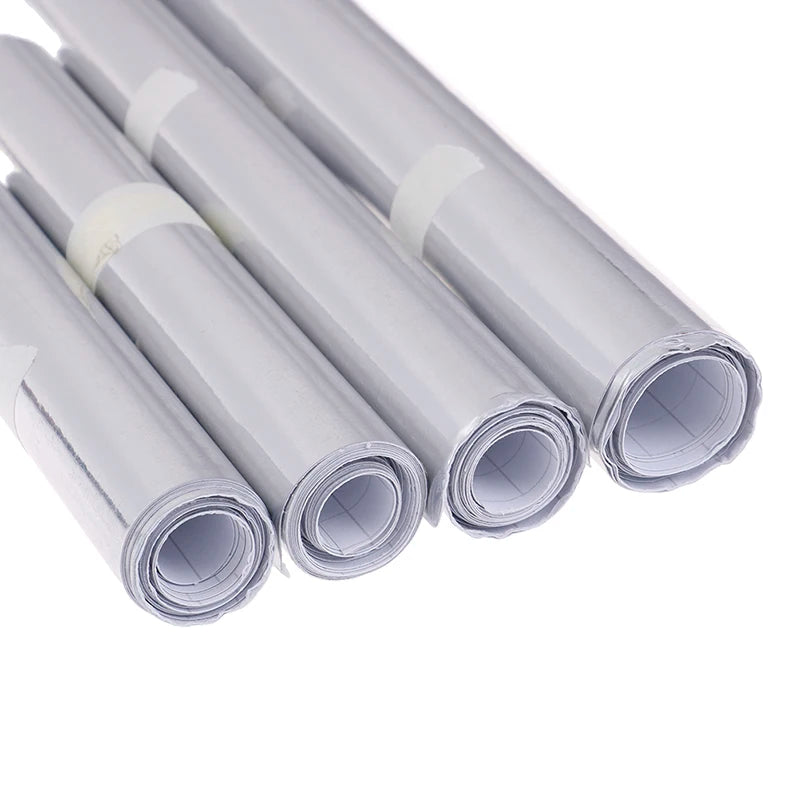 Sizes Newest Mirror Silver Chrome Flexible Vinyl Wrap Sheet