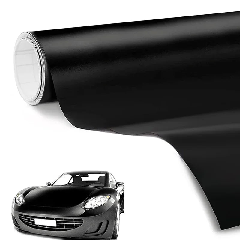 For Auto Exterior Black Matte Vinyl Film Stickers Interior Decor