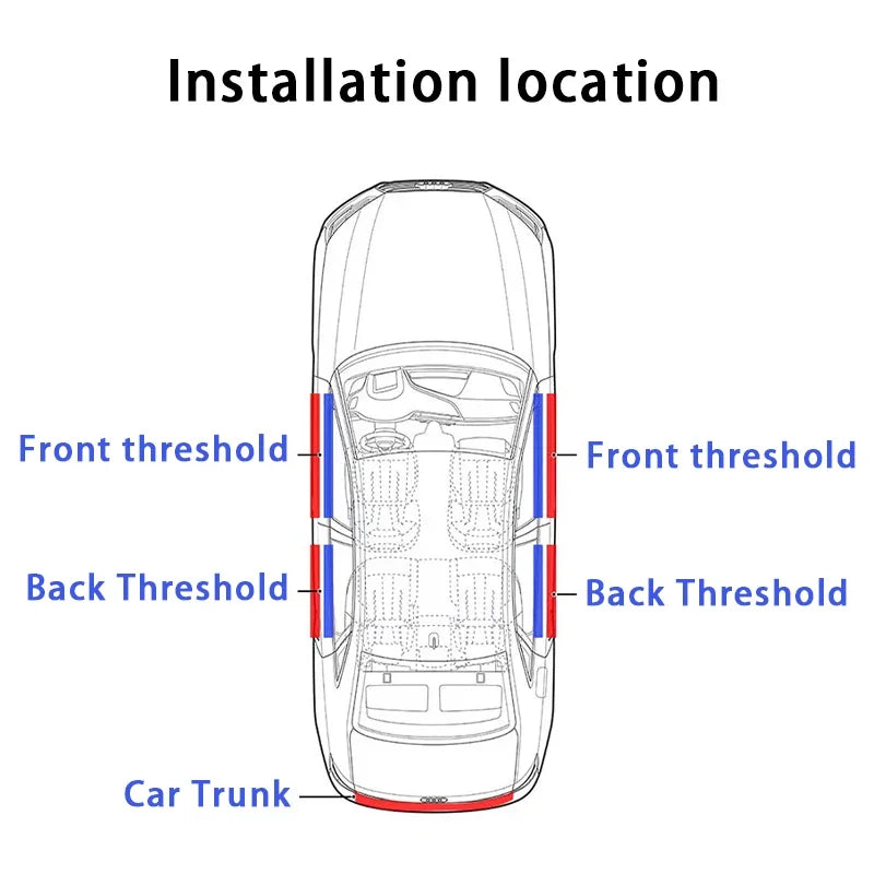 For Chery Jaecoo J7 J8 2023 5PCS Stickers Jaecoo Threshold Strip