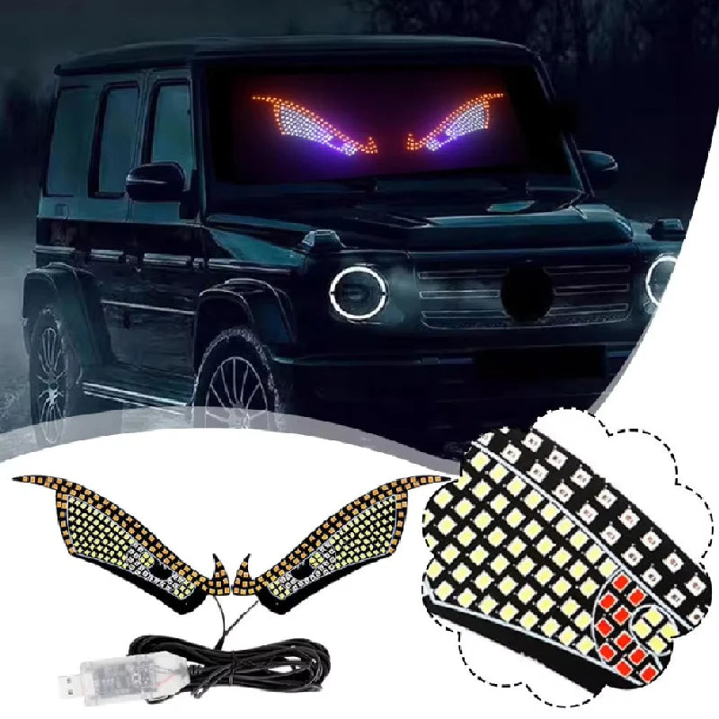 Devil Eyes Warning Dynamic Demon Eye Windshield Display