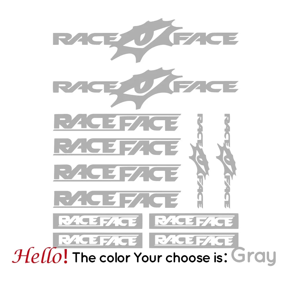 For Race Face Bike Decal Stickers Compatible Kit Bike Mtb Bmx