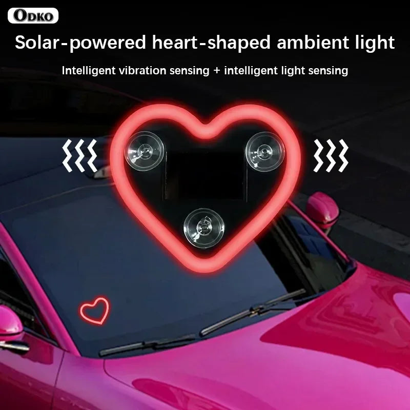 Suitable Solar heart-shaped Butterfly Bottle Triangle Window